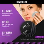 Buy Staze 9to9 HD Bright Poreless + Oil Control Compact | 128C Cashmere | 9 gm - Purplle