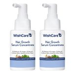 Buy WishCare Hair Growth Serum Concentrate -3%Resdensyl, 4%Anagain, 2%Baicapil, Rosemary, Caffeine, Biotin,Plant Keratin & Rice Water - Pack of 2 - Purplle