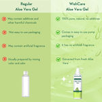 Buy WishCare Pure & Natural Aloe Vera Gel and Rose Water Combo of 2 - Purplle