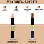 Buy Half N Half Magic Stick 2 in 1 Cover Perfection , Highlight and contour & Accent Contour Concealer, Medium 03 (4 gm Each) - Purplle