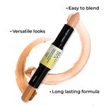 Buy Half N Half Magic Stick 2 in 1 Cover Perfection , Highlight and contour & Accent Contour Concealer, Medium 03 (4 gm Each) - Purplle