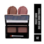Buy Mattlook Perfect Brow Duo-Shade Brow Powder, Eyebrow Palette, Eye Makeup, Mutlicolor-2 (8 gm) - Purplle