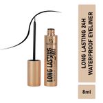 Buy Half N Half Long Lasting 24h Waterproof Eyeliner, Black (8ml) - Purplle