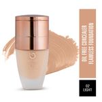 Buy Mattlook Oil Free Concealer Flowless & Foundation, Light (35 ml + 8 gm) - Purplle