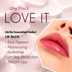 Buy Mattlook Lip Makeup Girls Essential Colour Lip Balm Moisturizing Lip, Strawberry Kiss (3.5 gm) - Purplle