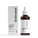 Buy Underated L- Ascorbic Acid 10%, Betaine 3% Serum Powered with Ashwagandha & Aloe Vera for Glowing Skin, Moister Lock, Even Tone, Skin Texture Revival | 30 ml - Purplle
