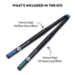 Buy SUGAR Cosmetics Kohl Of Honour - Intense Kajal - 06 Blue Moon (Blue Kajal) & 03 Aqua Lung (Blue Kajal) - Pack of 2 - Purplle