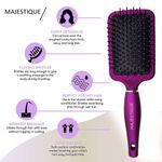 Buy Majestique Round and Paddle Hair Brush - Great On Wet or Dry Hair, No More Tangle for Women and Men - Color May Vary 2 Pcs - Purplle