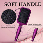 Buy Majestique Round and Paddle Hair Brush - Great On Wet or Dry Hair, No More Tangle for Women and Men - Color May Vary 2 Pcs - Purplle