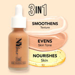 Buy NY Bae 5in1 Lipstick & Serum Foundation Duo - Deep Skin | Cool Mocha Foundation | Glowing Korean Skin | Celeb Glow | 5in1 Nude Lipsticks | Lip Crayon | Creamy Matte | Makeup Kit - Purplle