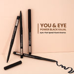 Buy Swiss Beauty You & Eye Power Black Kajal Waterproof & Smudge-Proof 24 Hour Stay Matte Finish 0.30 gm - Purplle