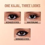 Buy Swiss Beauty You & Eye Power Black Kajal Waterproof & Smudge-Proof 24 Hour Stay Matte Finish 0.30 gm - Purplle