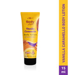 Buy Plum BodyLovin' Vanilla Caramello Body Lotion 15 ml | Cocoa Butter & Vitamin B5 | Deep Moisturization | Non-Greasy - Purplle