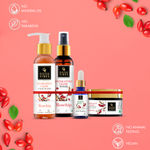 Buy Good Vibes Rosehip Range Combo Kit CTSM (Face Wash 200 ml + Toner 120 ml + Face Serum 10 ml + Face Cream 50 gm) - Purplle