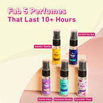 Buy Plum BodyLovin' Perfume Discovery Set | 5X5ml Perfumes- Vanilla Vibes, Hawaiian Rumba, Orchid-You-Not, Everythin' Plum & Smokin' Vanilla | Long Lasting & Travel-Friendly Pocket Perfumes | Gift Set - Purplle