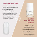 Buy Carmesi Natural Deodorant Roll-on for Women Pack of 3 | 95% Natural + 5% Essential Ingredients | For Fresh Underarms All Day | No Aluminium | No Triclosan | 150 ml - Purplle