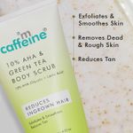 Buy mCaffeine 10% AHA & Green Tea Body Scrub_120 gm - Purplle