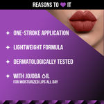 Buy Staze 9to9 Lips Don't Lie Matte + Transferproof Liquid Lipstick | 05 Cocoa Crush | 4 ml - Purplle
