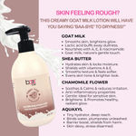 Buy Baes Club Goat Milk Body & Face Lotion | With Goat Milk, Shea Butter & chamomile flower | Non-Sticky & Non-Greasy | Long-Lasting Skin Moisturizer - 300 ml - Purplle