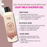 Buy Baes Club Goat Milk Shower Gel | With Goat Milk, Olive Oil & Glycolic Acid | Long Lasting Fragrance | Hydrating & Nourishing | Smooth & Soft Skin | Body Wash for Women & Men - 200ml - Purplle