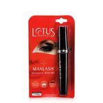 Buy Lotus Herbals Make-Up Black Maxlash Volumnising Botanical Waterproof Mascara Black | Smudge Proof | Vitamin E | 4 gm - Purplle