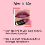 Buy Iba Pure Lips Moisturizing Lipstick Shade A10 Plum Pure, 4 gm | Intense Colour | Highly Pigmented and Creamy Long Lasting | Glossy Finish | Enriched with Vitamin E | 100% Natural, Vegan & Cruelty Free - Purplle