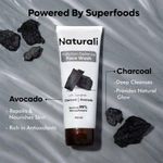 Buy Naturali Pollution Defence Face Wash with Charcoal & Avocado | Best Face Wash for Glowing Skin | Charcoal Face Wash 100 ml - Purplle