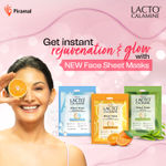 Buy Lacto Calamine Face Sheet Masks |Brightens, Hydrates & Clarifies |3 Pcs. |75 g - Purplle