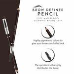 Buy Swiss Beauty Brow Definer Pencil - 03 Deep Brown - 3 - 1.5 gm - Purplle