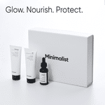 Buy Minimalist Glow and protect skincare Gift Set 180 gms - Purplle