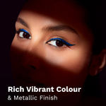 Buy Pilgrim Metallic Eyeliner Blue Rebel,Long Lasting,Water Resistent, for woman 3.5 ml - Purplle