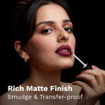 Buy Pilgrim Liquid Lipstick Wine Spill,Rich Matte Colour, TransferProof, Hyderating and Lightweight,With Spanish Squalane and Hyaluronic Acid,For Woman 3 ml - Purplle