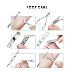 Buy Cuffs N Lashes 16 in 1 Stainless Steel Manicure Pedicure Set - 16 Pcs - Purplle