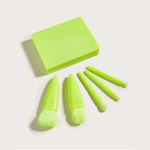 Buy Cuffs N Lashes Mini Brush Set of 5 Chartreuse Green - Purplle