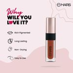 Buy MARS Popstar Non-Drying Liquid Mousse Lipstick for Women with Matte Finish | Lightweight and Non-Sticky Formula | Up to 12 Hour Long Lasting | Transferproof & Waterproof (6 ml) (22-Kickass) - Purplle
