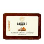 Buy Vagad's Khadi Herbal Gramodaya Chandan Haldi Soap 125 gm | Removes Tan and Rashes | Treats Blemish and Acne Problems | Free from Parabens | Silicon Free (Pack of 3) - Purplle
