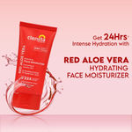 Buy Clensta Red Aloe Vera Hydrating Face Moisturizer With Hyaluronic Acid & Red Aloe Vera For Hydration & Nourishment For Men & Women 80 Gm - Purplle