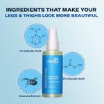 Buy Clensta Leg And Thigh Serum Spray 1% Salicylic acid + Glycolic Acid For Hydrates, Keratosis Pilaris, Rough Skin Dark Spots & Daily Use| Men & Women | For all skin types 60 ml - Purplle