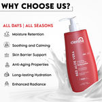 Buy Clensta Red aloe vera hydrating & nourishing body lotion With Hyaluronic Acid & Vitamin E for Skin hydration and Nourishment |Daily Use| Men & Women | For All Skin Types | 400 ml - Purplle