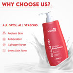 Buy Clensta Red aloe vera skin glow body lotion With 2% Niacinamide & Vitamin C For Skin Radiance and Deep Moisture | Daily Use| Men & Women | For All Skin Types | 400 ml - Purplle