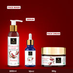 Buy Good Vibes Rosehip Hydrating CSM Combo (Set of 3) -Good Vibes Rosehip Hydrating Glow Face Wash (200 ml) + Good Vibes Rosehip Radiant Glow Face Serum (10 ml) + Good Vibes Rosehip Hydrating Glow Face Cream with Power of Serum (50 gm) - Purplle