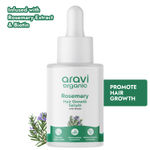 Buy Aravi Organic Rosemary & Biotin Hair Growth Serum | Strengthens Hair & Nourishes Scalp | Promotes Hair Growth & Reduces Hair Fall | Lightweight, Non-Greasy Formula | For Men & Women – 30 ml - Purplle