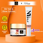Buy Good Vibes x NY Bae (De-Tan Glow Night Cream Ubtan with Power of Serum (50 gm) x NY Bae PRO Strobe Cream Pink Topaz (12 gm) Combo.) - Purplle