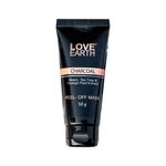Buy Love Earth Charcoal Peel Off Mask with Activated Charcoal and Neem Extracts For Acne, Pimples & Whiteheads removal 50 gm - Purplle