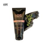 Buy Love Earth Charcoal Peel Off Mask with Activated Charcoal and Neem Extracts For Acne, Pimples & Whiteheads removal 50 gm - Purplle