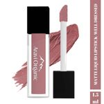 Buy Aravi Organic Soft Nude Matte Long Stay Lipstick - Matte Liquid Lipstick With Almond Oil & Vitamin E - Waterproof & Ultra Smooth - 1.5 ml (Well Dressed) - Purplle
