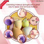 Buy Majestique Professional Makeup Sponges Blender Set, Beauty Blender with Egg Case - 4Pcs Multicolor & Shade May Vary - Purplle
