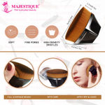 Buy Majestique Magic Foundation Brush for Makeup, Blusher, Blending Liquid, Powder Brush with Protective Case 1 Pc - Purplle