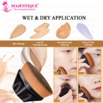 Buy Majestique Magic Foundation Brush for Makeup, Blusher, Blending Liquid, Powder Brush with Protective Case 1 Pc - Purplle