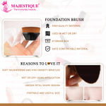 Buy Majestique Magic Foundation Brush for Makeup, Blusher, Blending Liquid, Powder Brush with Protective Case 1 Pc - Purplle